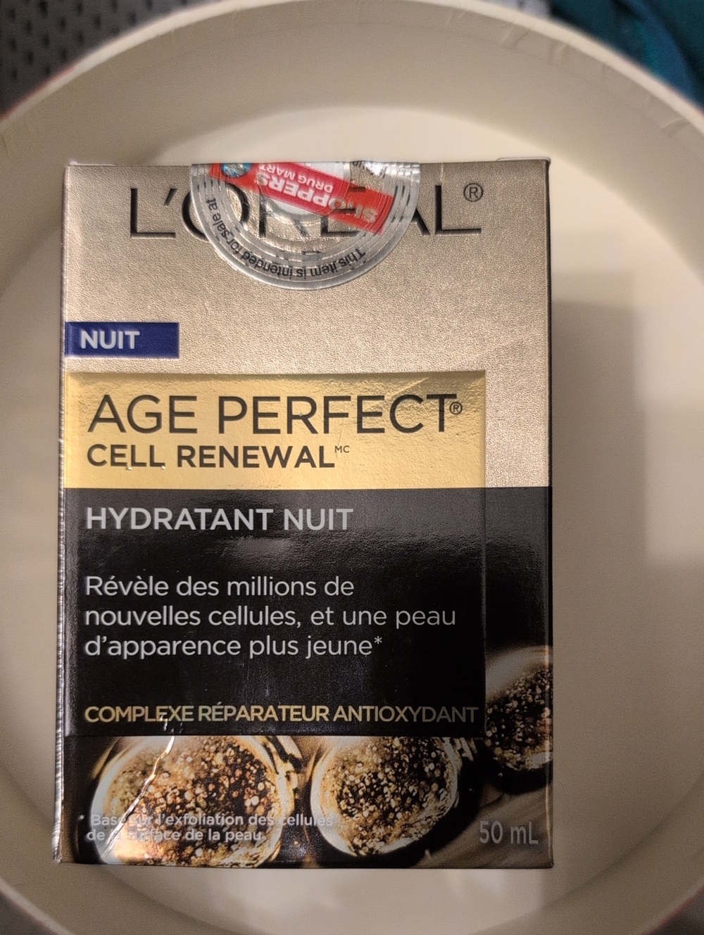 L'Oreal Age Perfect Cell Renewal Night Moisturizer - Gold and Black